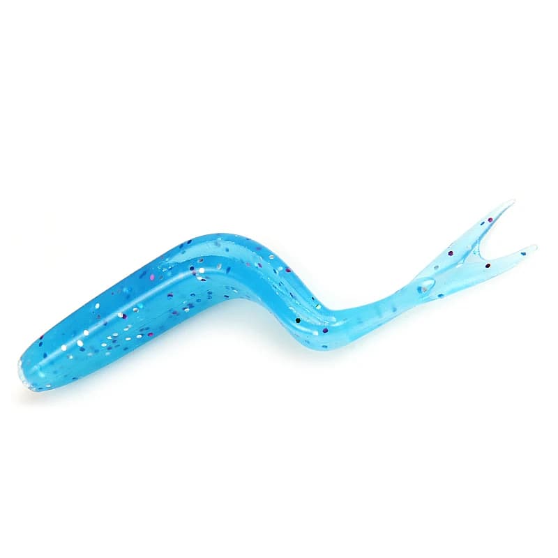 Leurre souple HP MiNNOW 75mm queue fourchue 15 pièces - appât silicone petit calmar pêche road
