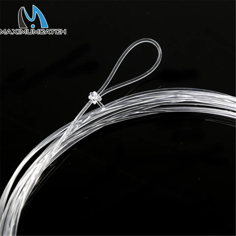 Bas de ligne Maximumcatch 6 pièces 7.5ft-15ft 0X-7X nylon clair pour pêche à la mouche