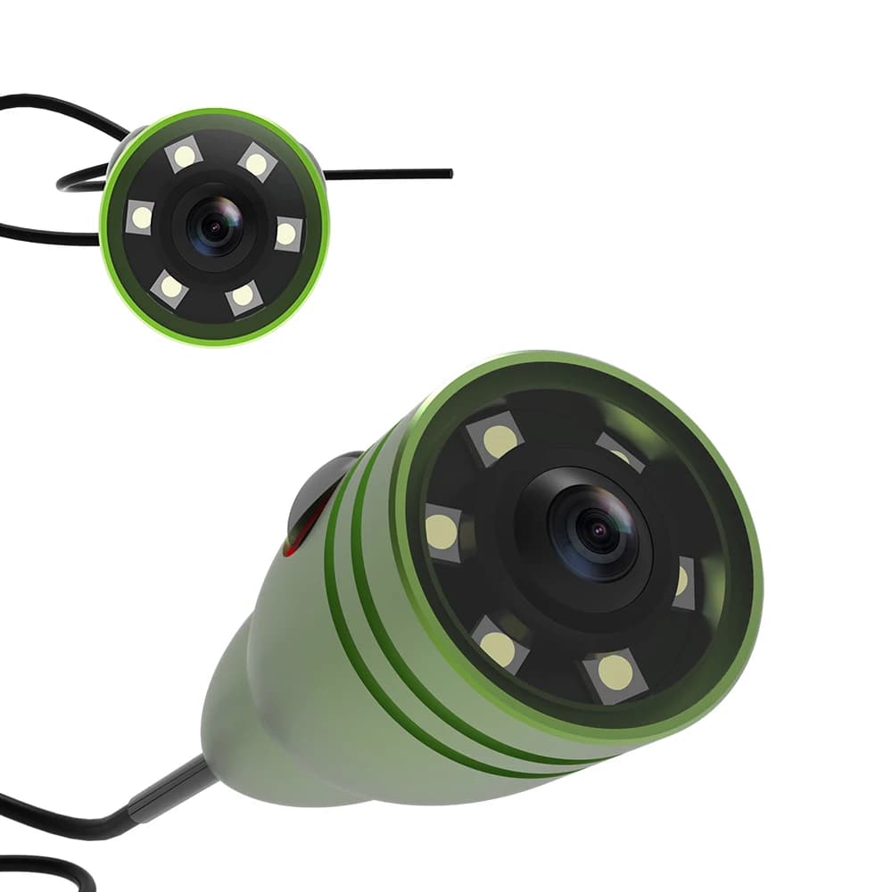 Tête caméra pêche hiver GAMWATER avec 6 LED 1W éclairage blanc détection poissons sous-marine
