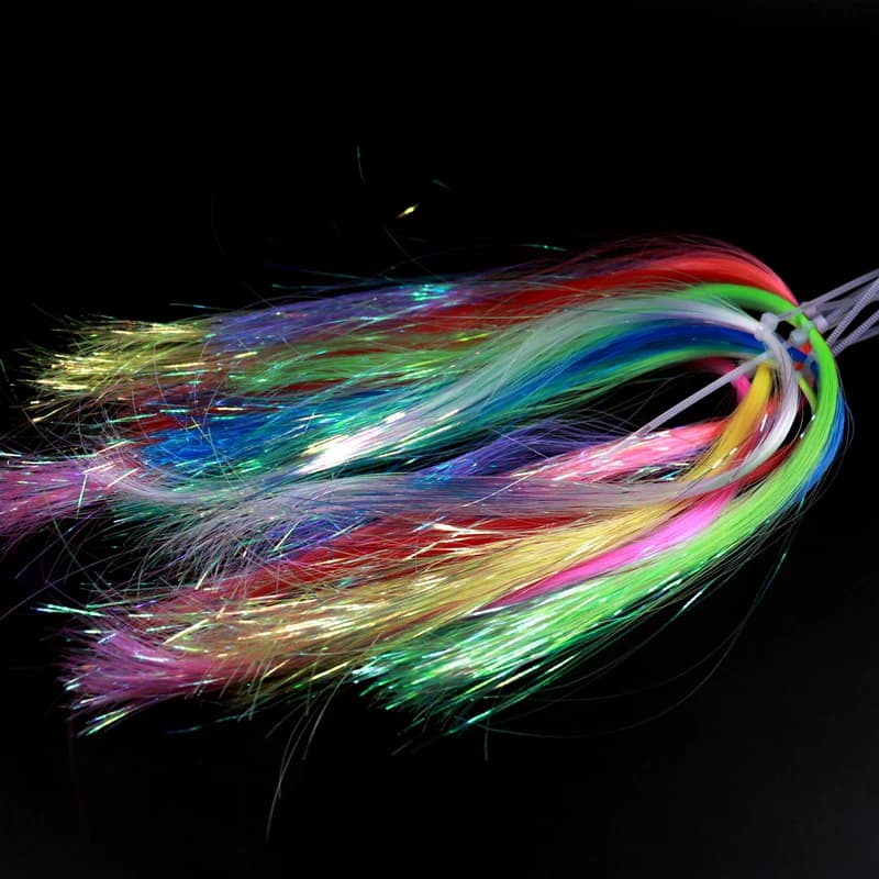 Matériaux montage mouches flashabou perle UV 0.5mm pour pike saumon truite pêche streamer