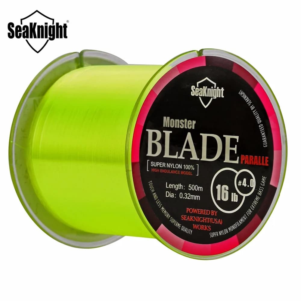 Ligne de pêche monofilament nylon Japon SeaKnight Blade Series 500m pour carpe et carnassiers 2-35LB