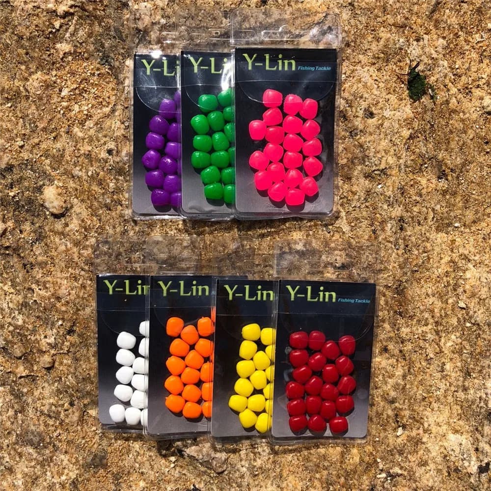 20pcs pop up boilies flottants imitation maïs tiger nuts - hair rigs prêts pour pêche carpe