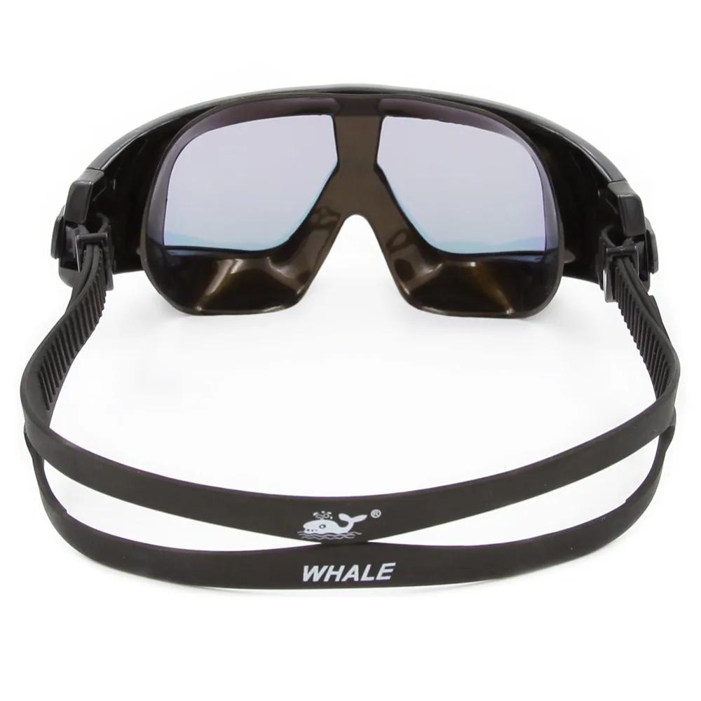 Lunettes de natation correctrices dioptrie étanches anti-buée UV grand cadre myopie
