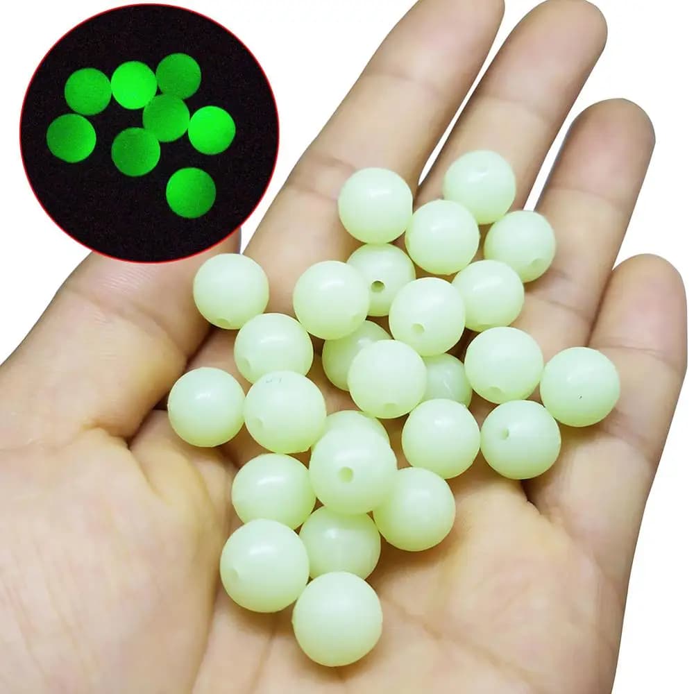 100 perles souples lumineuses pour montages - Stoppers 3-12mm pour hair rig et accessoires de pêche