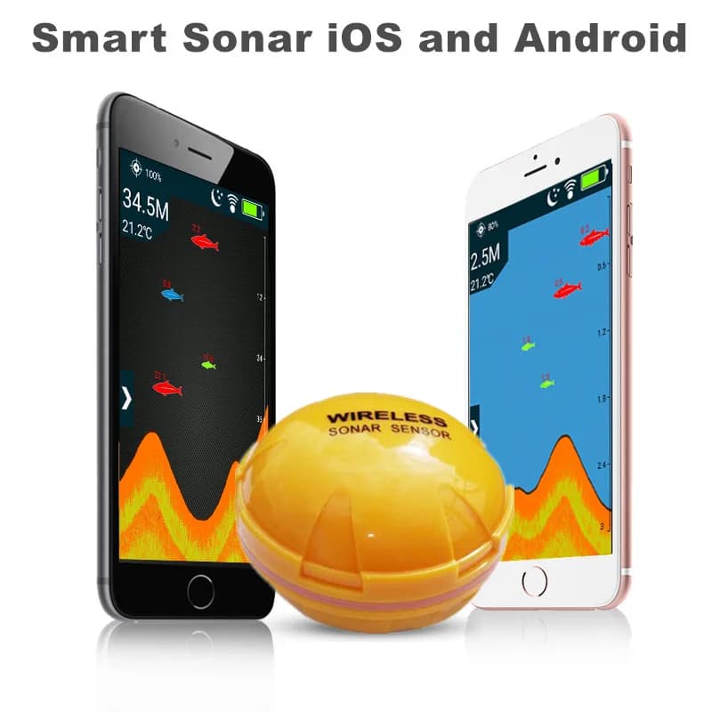Détecteur poissons sans fil pour smartphone iOS Android application sonar échosondeur lac mer