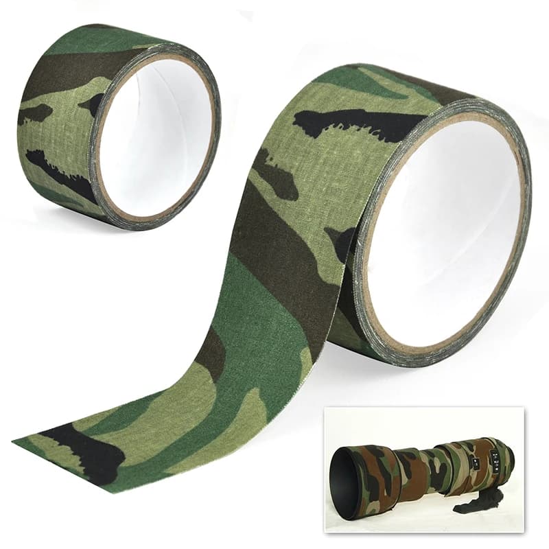 Ruban camouflage 5m extérieur autonettoyant imperméable pour chasse bandage stealth adhésif auto-agrippant