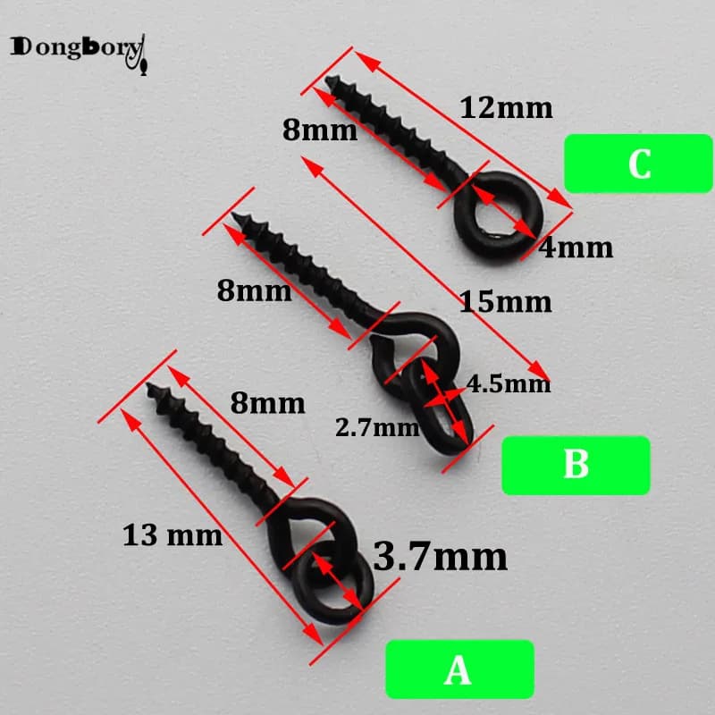 20 PCS montage cheveu Ronnie Chod pour carpe avec hameçons à vis et pop-up boilies