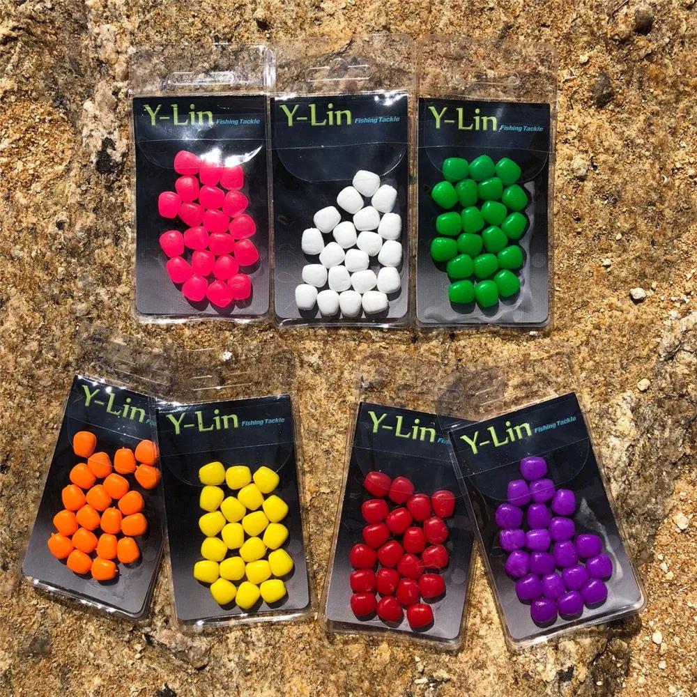 20pcs pop up boilies flottants imitation maïs tiger nuts - hair rigs prêts pour pêche carpe