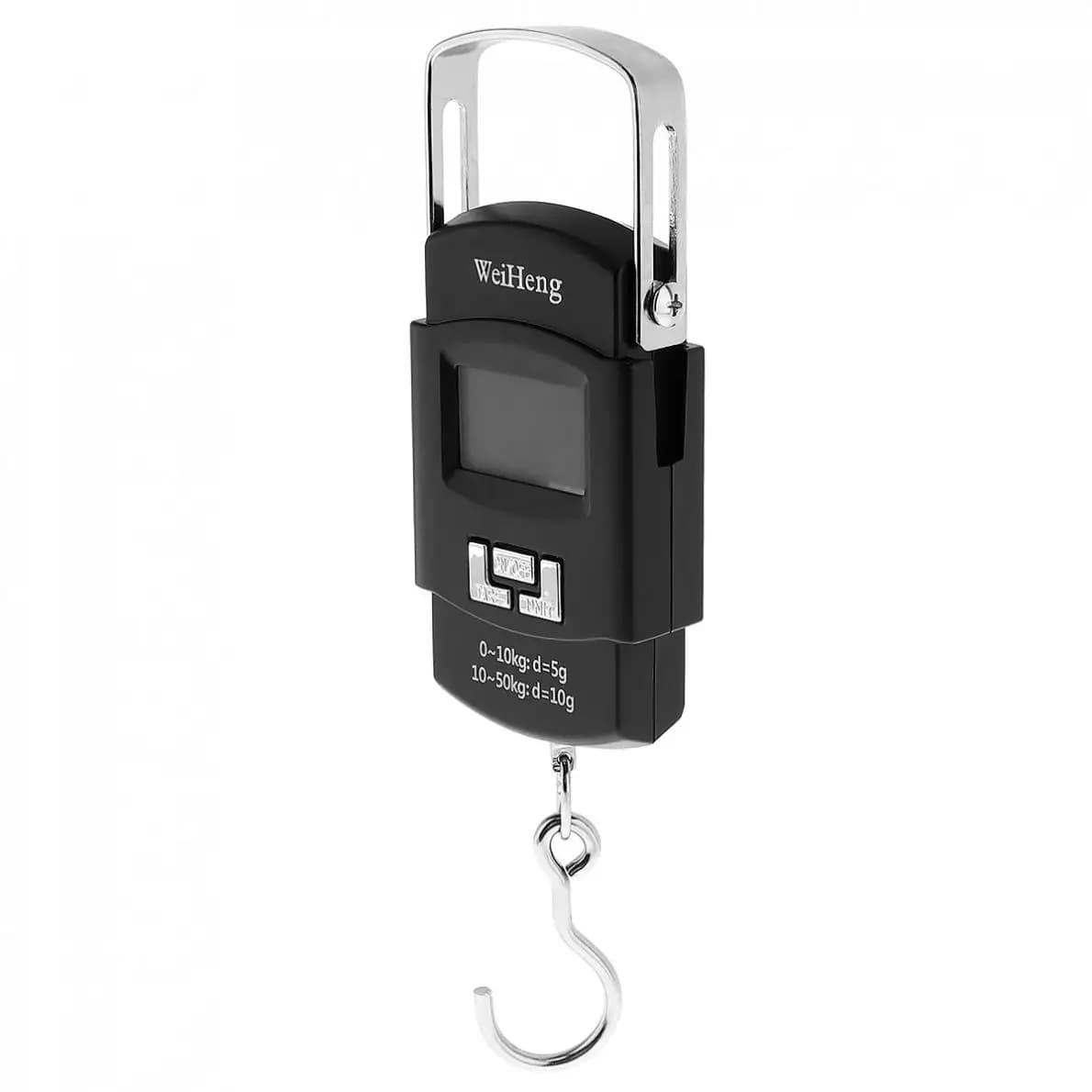 Balance électronique WeiHeng WH-A08 50kg double précision - Mesure température crochet rétroéclairé pour pêche
