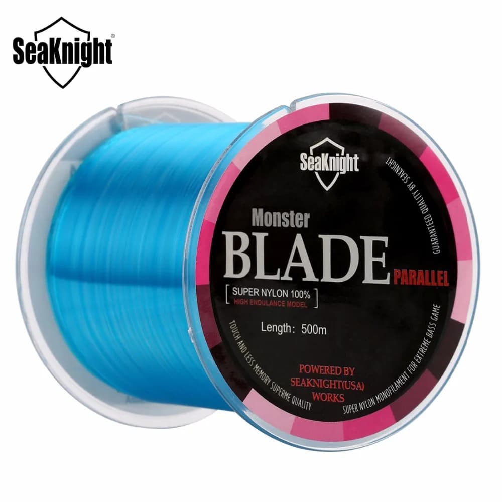 Ligne de pêche monofilament nylon Japon SeaKnight Blade Series 500m pour carpe et carnassiers 2-35LB
