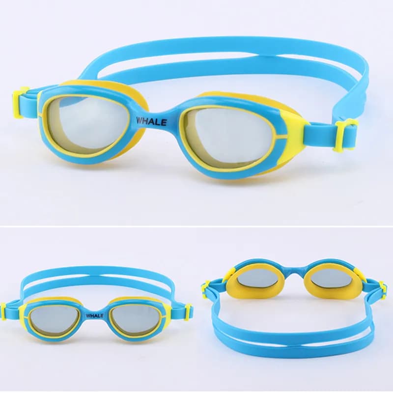 Lunettes de natation WHALE pour enfants 4-15 ans - Professionnelles réglables waterproof - Sports