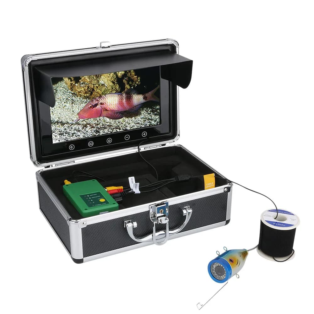Caméra sous-marine GAMWATER 10 pouces 1000TVL - 30 LEDs pour pêche en rivière glace hiver 15M 30M 50M