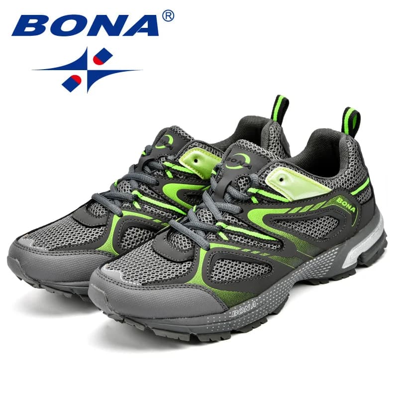 Chaussures running homme classiques mesh respirantes pour pêche jogging sport extérieur laçage