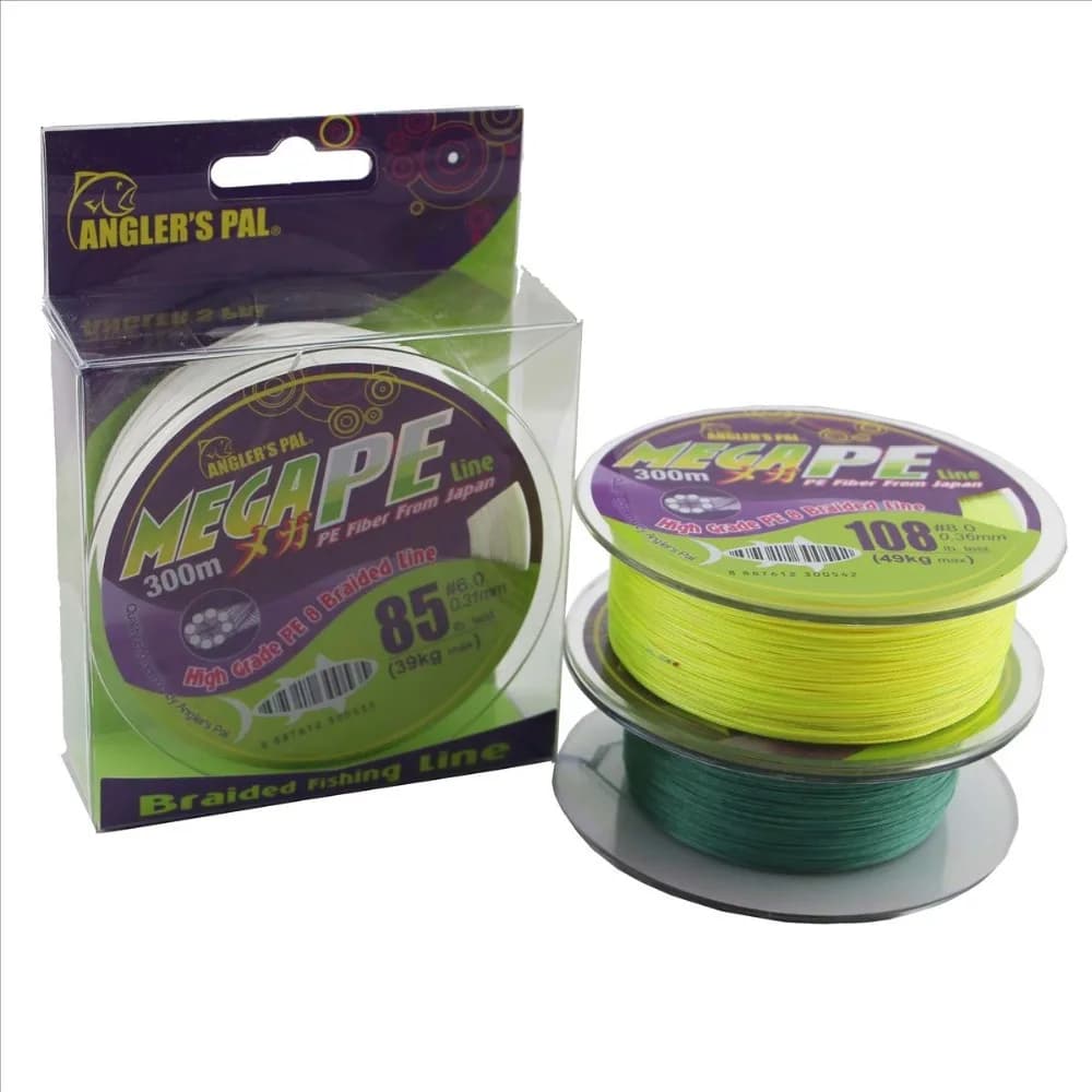 Ligne de pêche PE X8 multifilament Anglers Pal MEGA 300m/500m 8 brins tressée Japon équipement durable