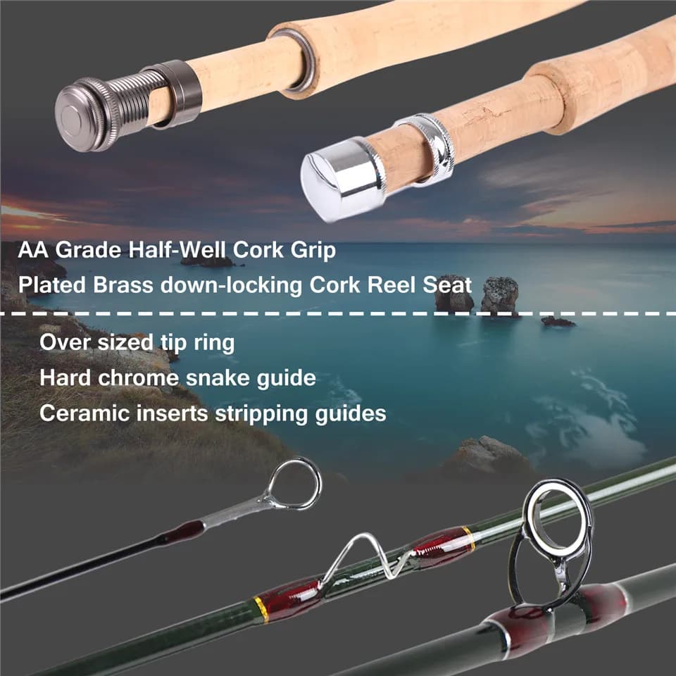 Canne à mouche V-Light Maximumcatch 6-7.5ft 1/2/3WT graphite IM10 ultra légère pêche sèche nymphe
