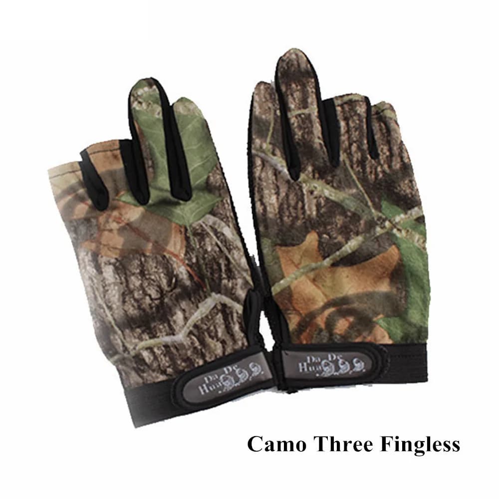Gants camouflage bionique pêche chasse vélo tactiques multifonctions sans doigts respirants outdoor