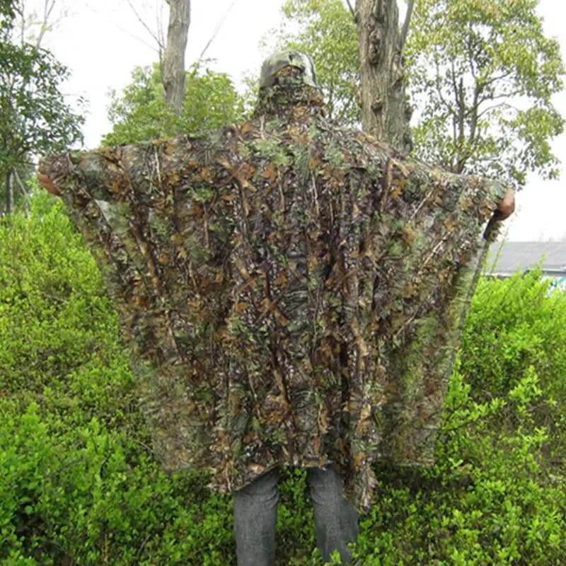 Veste camouflage 3D feuille d'érable bionique ghillie pour airsoft observation oiseaux vêtements outdoor pêche