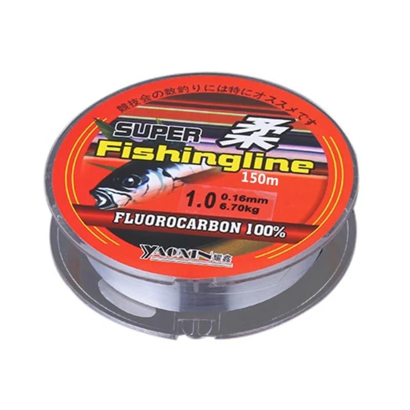 Fluorocarbone transparent 150m pour pêche professionnelle résistant ligne nylon japonais haute résistance