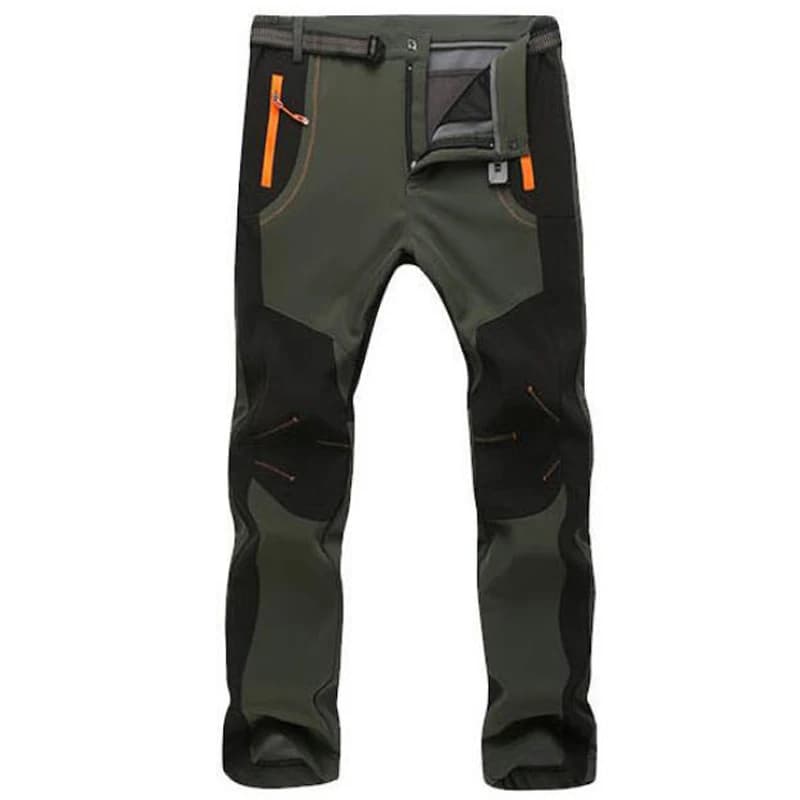 Pantalon hiver homme épais polaire softshell imperméable coupe-vent pêche sport outdoor