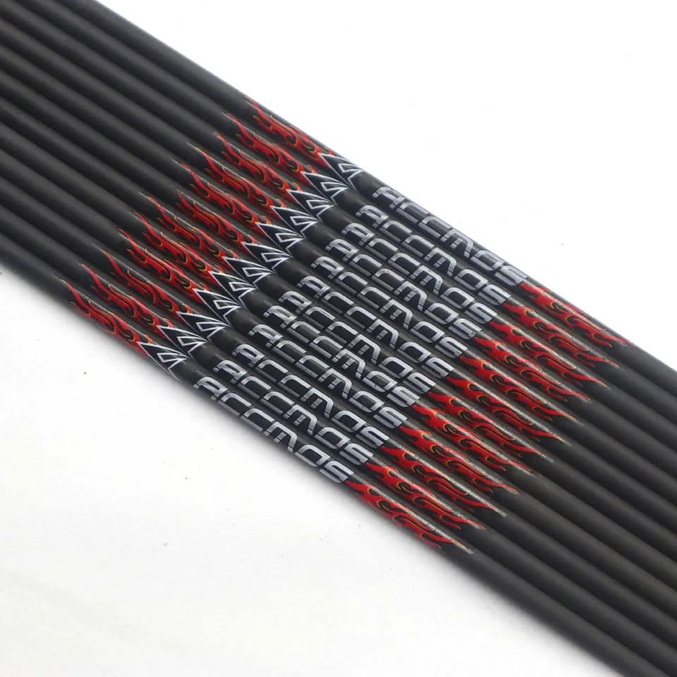 Fûts flèches carbone 32/33 pouces spine 300-700 - 6/12/18pcs pour chasse pêche archerie France