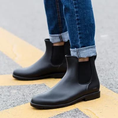 Bottes Chelsea pêche homme imperméables chaudes basse botte aquatique marche facile galoches
