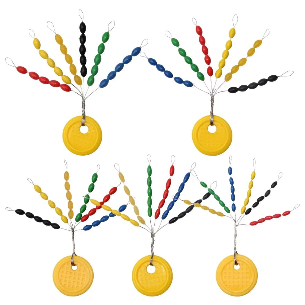 150Pcs EASY CATCH arrêts flotteur caoutchouc ovales pour pêche - espaceurs ligne accessoires flottabilité