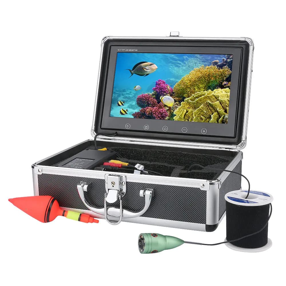 GAMWATER Kit caméra vidéo sous-marine wifi 10 pouces pour iOS Android 20m 30m 50m 1000tvl pêche