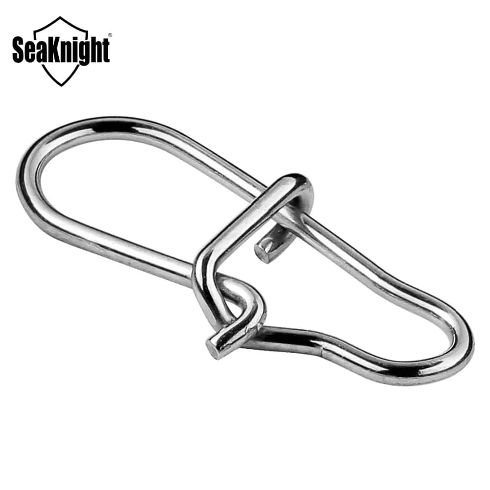 Lot 50 émerillons inox avec clip rapide pour hameçons - Accessoires pêche résistants à la corrosion