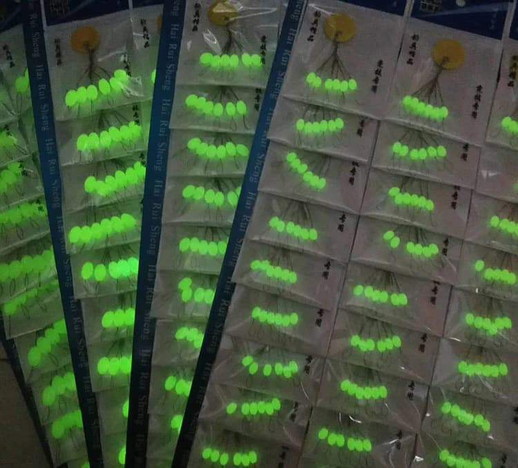 30 flotteurs lumineux mini ovales sept étoiles - Flotteurs Space Beans pour pêche facile