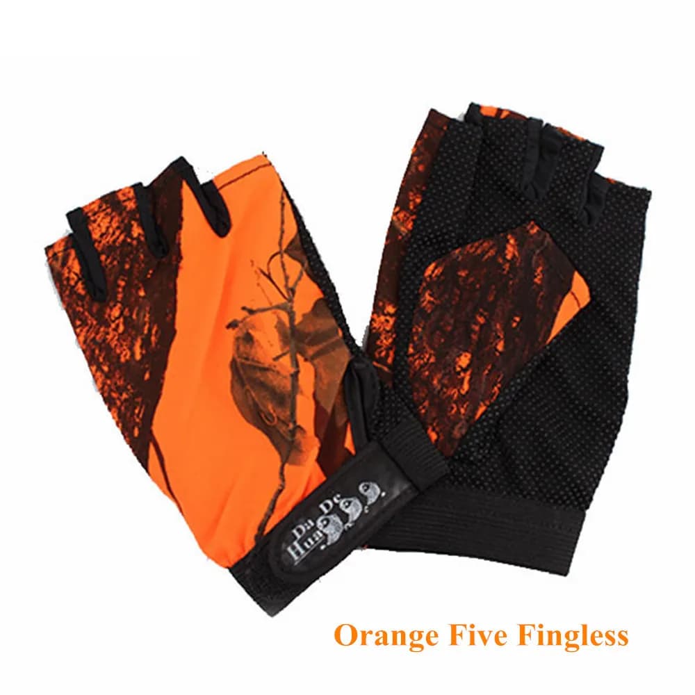 Gants camouflage bionique pêche chasse vélo tactiques multifonctions sans doigts respirants outdoor