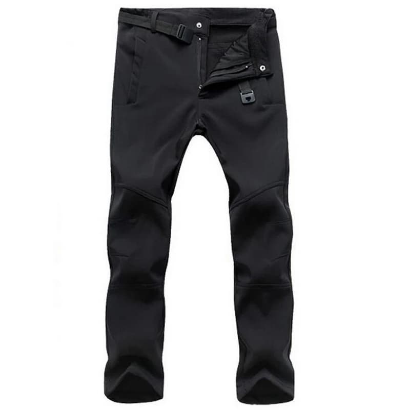 Pantalon stretch waterproof homme hiver épais chaud pêche polaire peau de requin tactique