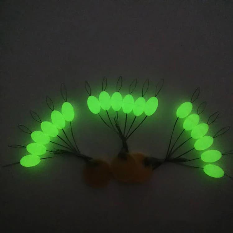 30 flotteurs lumineux mini ovales sept étoiles - Flotteurs Space Beans pour pêche facile