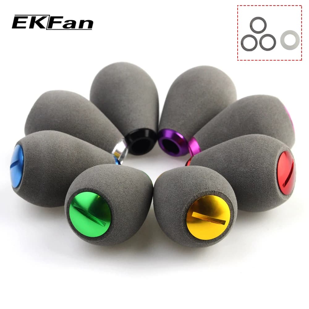 Poignée de moulinet EKFan en EVA gris pour roulements 7x4x2.5mm moulinets casting et spinning