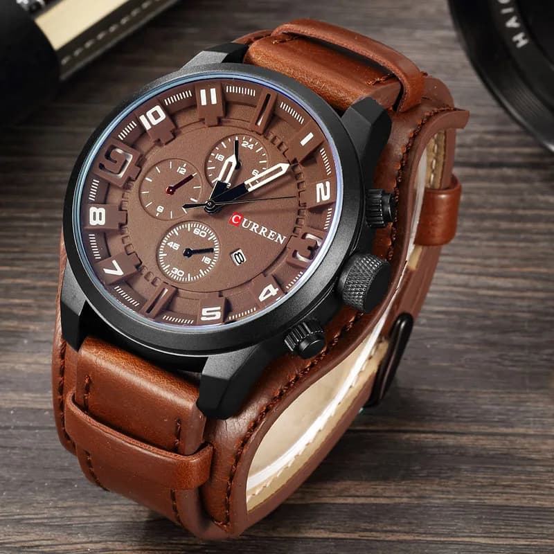 Montre homme CURREN luxe quartz étanche avec date - Montre bracelet homme élégante casual business