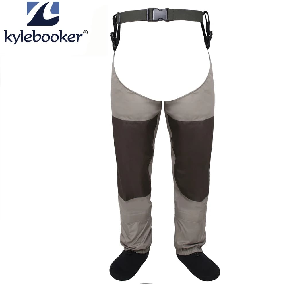 Waders de pêche respirants cuissards - Pantalon de chasse imperméable avec ceinture intégrée