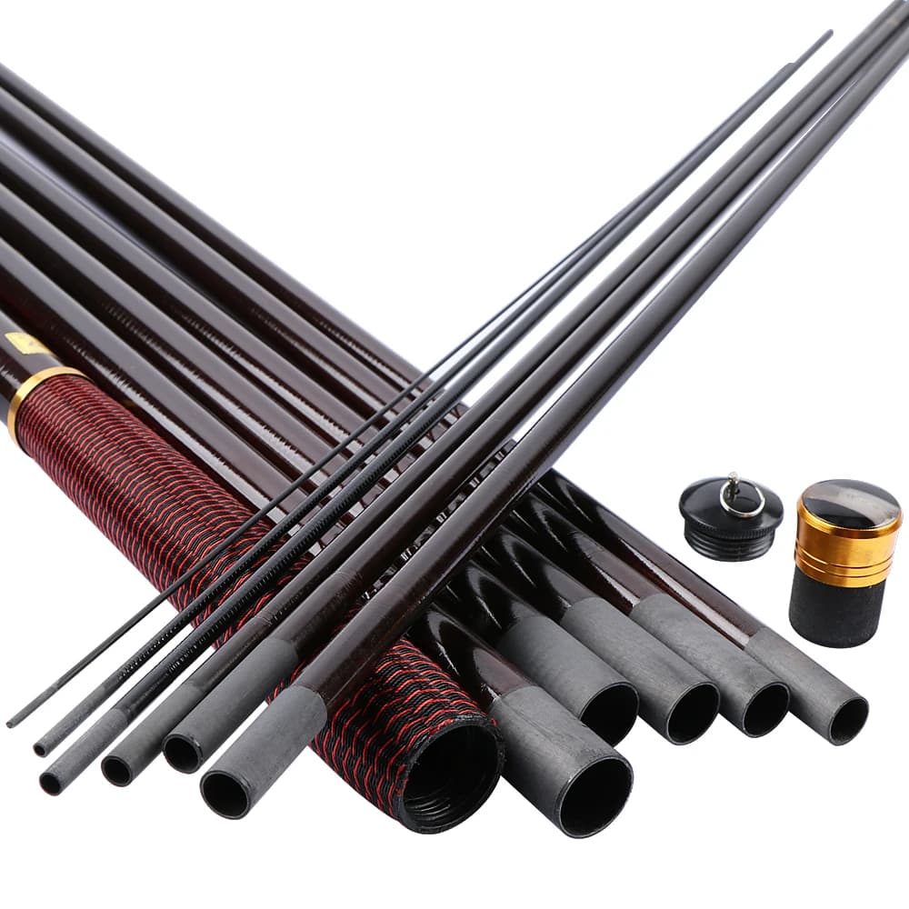 Canne télescopique carbone Goture 3-7.2m ultralégère - Pêche carpe feeder tenkara rivière voyage