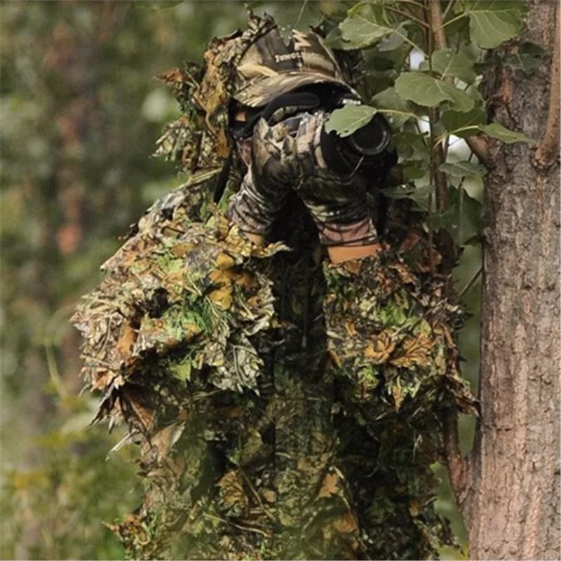Combinaison Ghillie 3D feuilles Realtree pour paintball chasse pêche - camouflage parfait extérieur