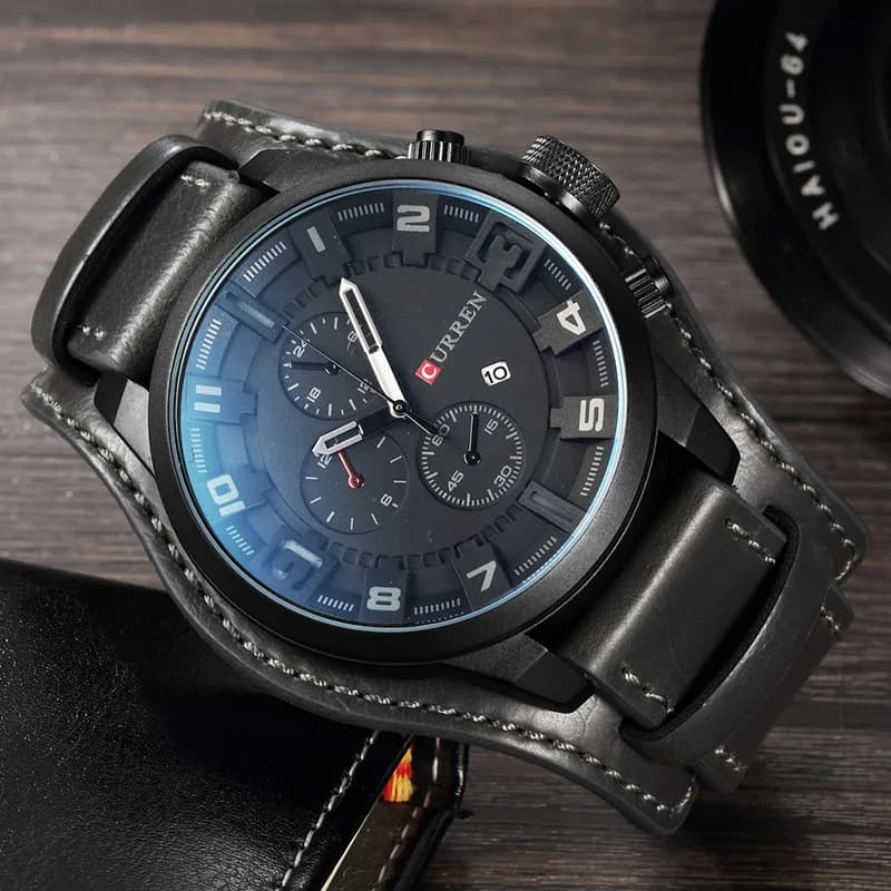 Montre homme CURREN luxe quartz étanche avec date - Montre bracelet homme élégante casual business