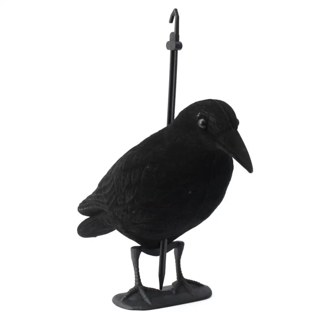 Leurre corbeau chasse Perfeclan en PE noir - Effaroucheur artificiel pour jardin et tir