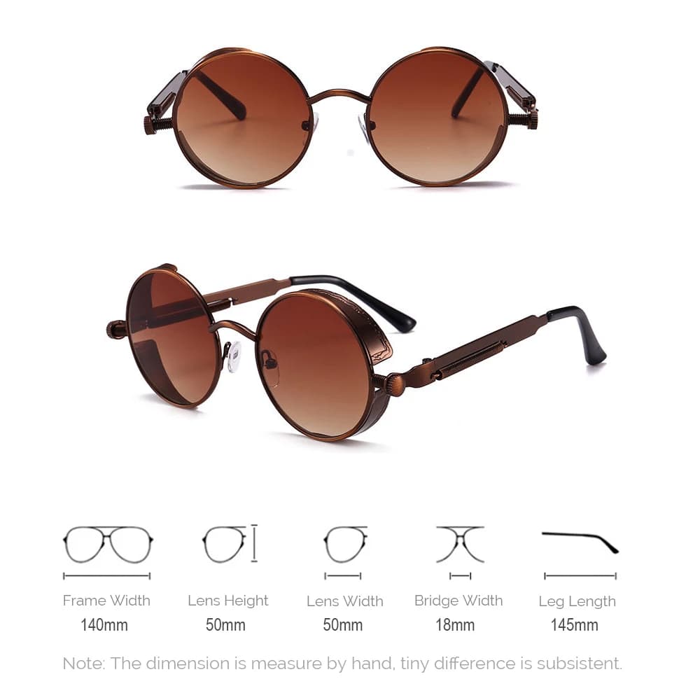 Lunettes steampunk vintage pour pêche thématique - Style rétro métal alliage pour pêcheurs originaux