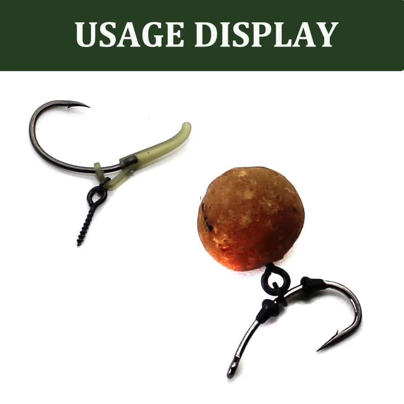 20 PCS montage cheveu Ronnie Chod pour carpe avec hameçons à vis et pop-up boilies