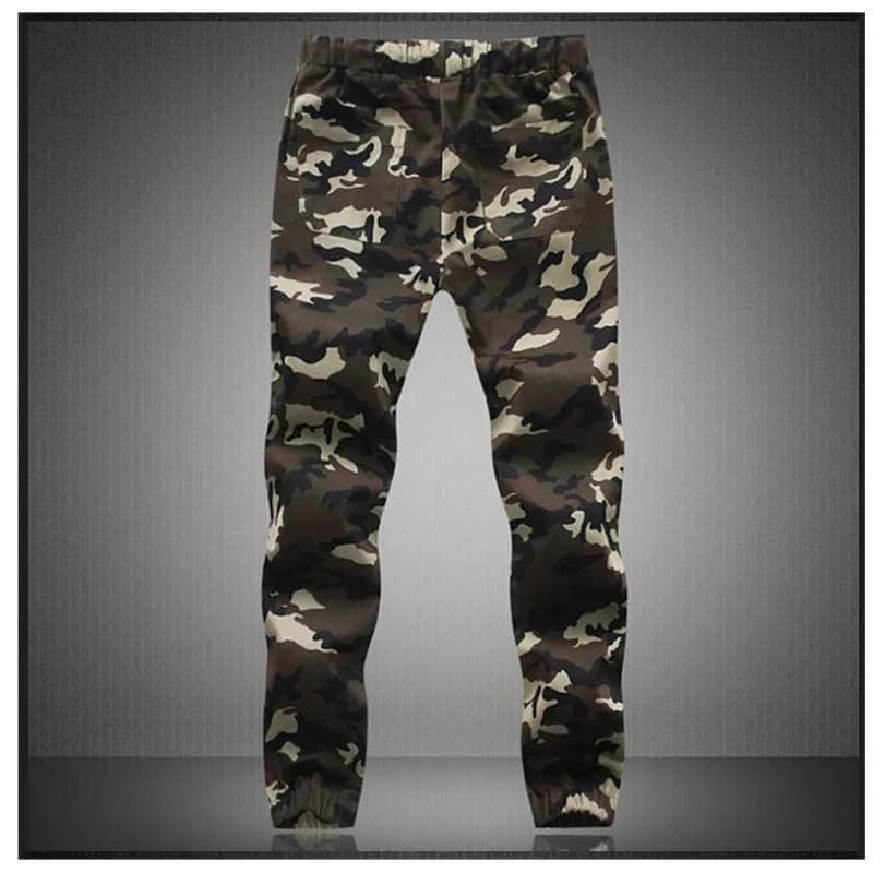 Pantalon camouflage militaire homme coton confortable pour pêche discrète en nature