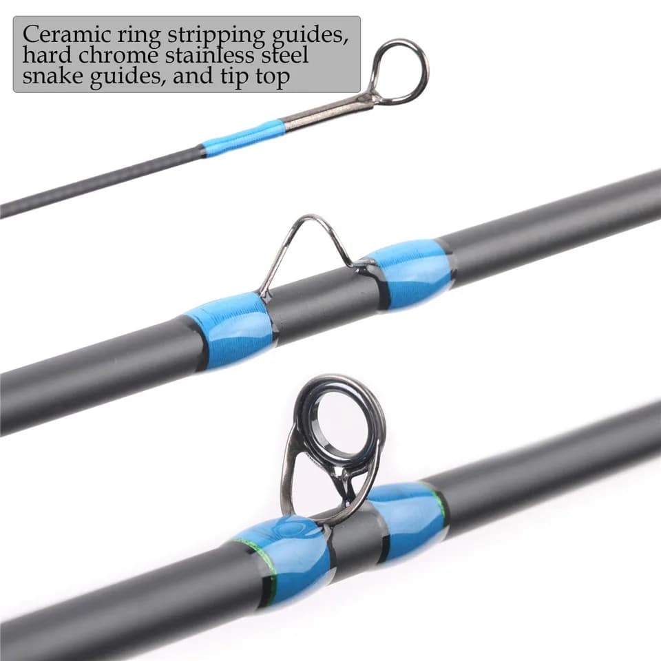 Canne nymphe Maximumcatch 10ft/11ft 2-4wt carbone IM10 action rapide 4 sections pour pêche fine truite ombre