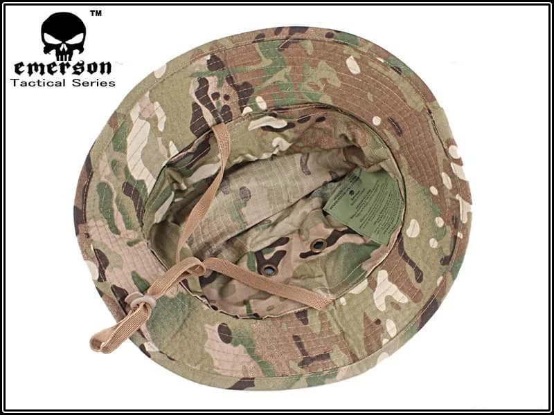 Chapeau tactique EMERSON boonie anti-rayures pour pêche camouflage MC