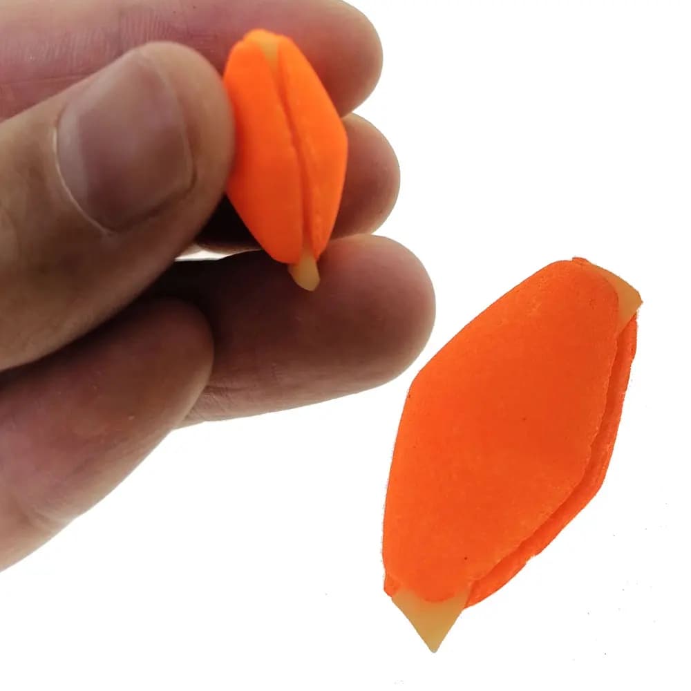 6 indicateurs de touche fluorescents orange et jaune pour la pêche à la mouche, flotteurs en