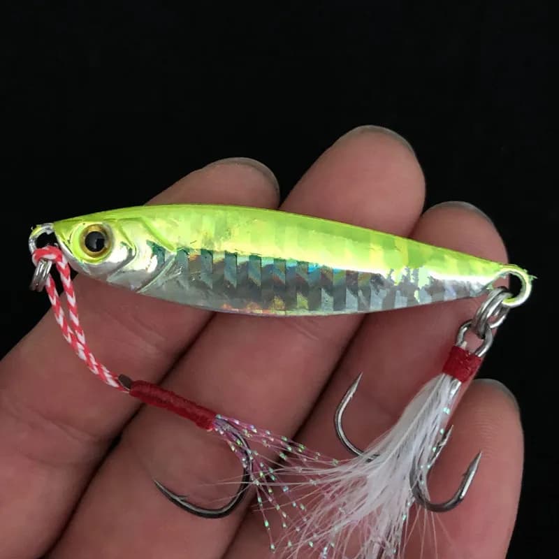 Leurre métallique shore cast 7g à 60g pour pêche du bord - jig à vibration lente pour carnassiers