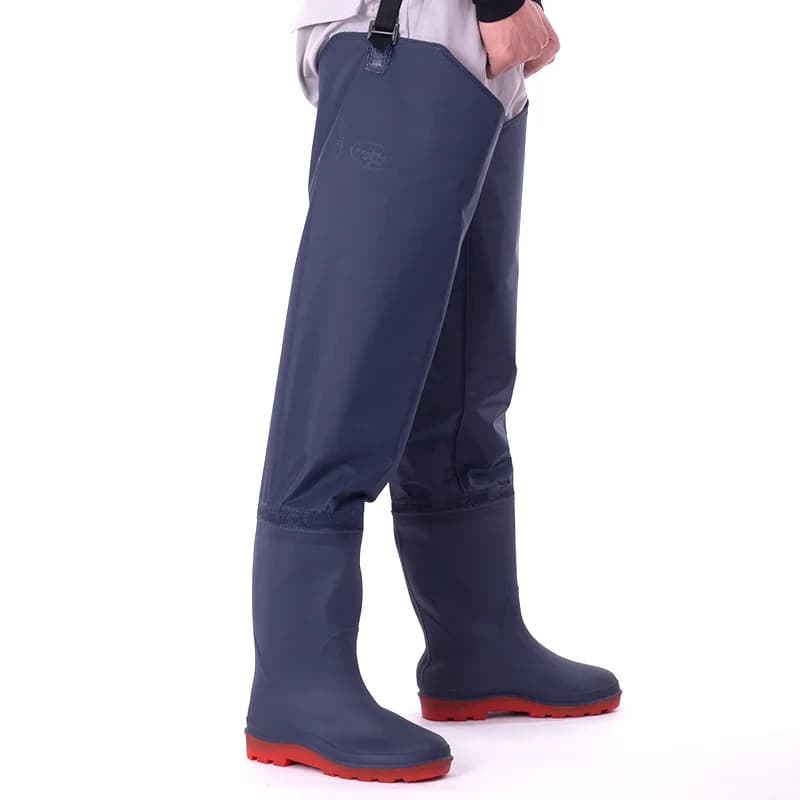 Waders demi-haute renforcés bottes pluie antidérapantes pour pêche vêtements pêche