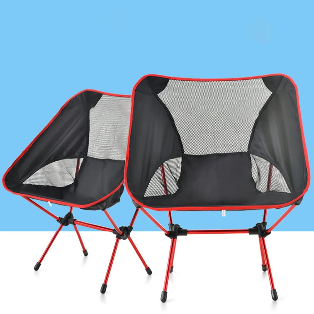 Chaise lune pliante portable pêche - Siège camping démontable plage ultra-léger randonnée pique-nique