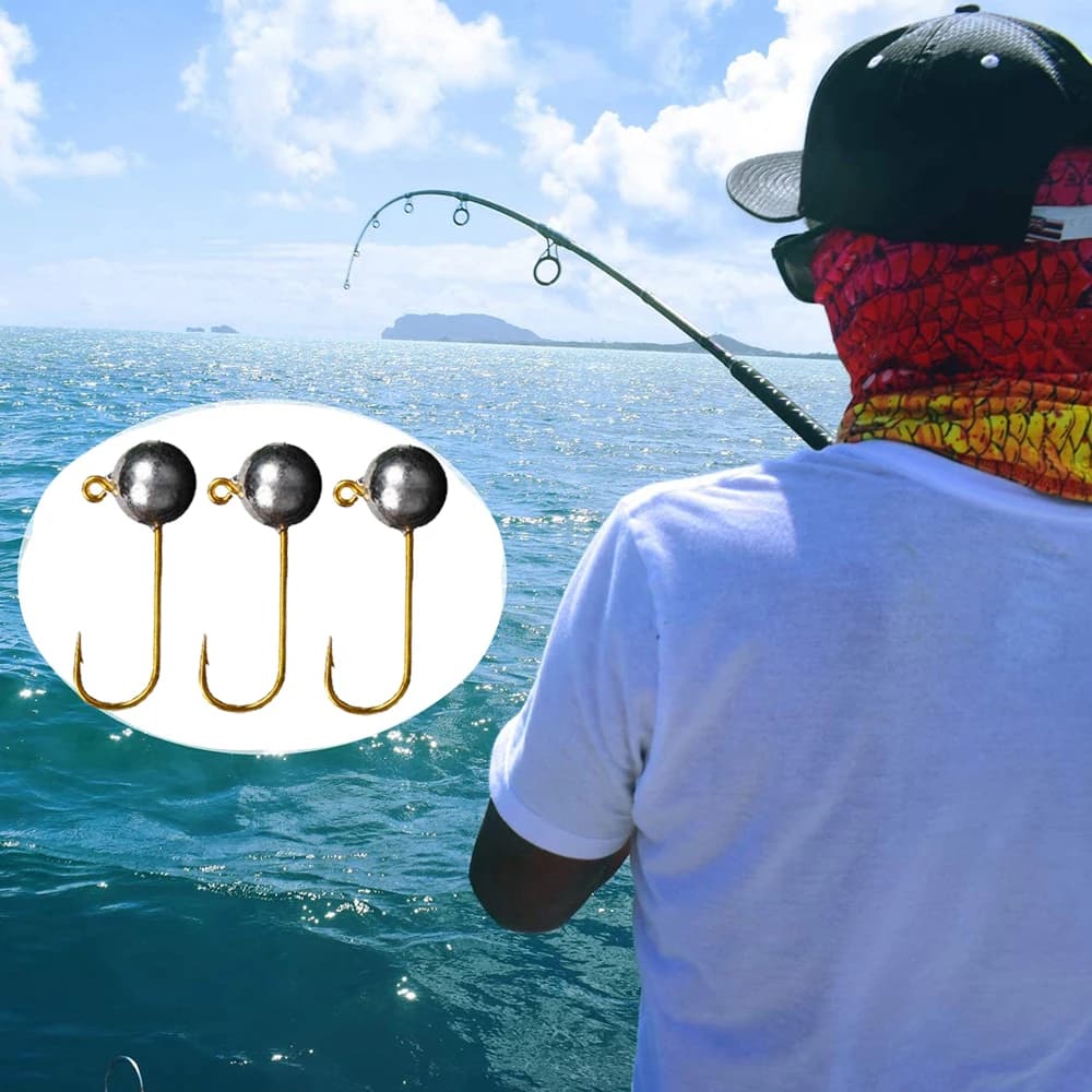 Lot de 10 hameçons plombés micro jig 1g à 5g pour pêche fine et leurres souples