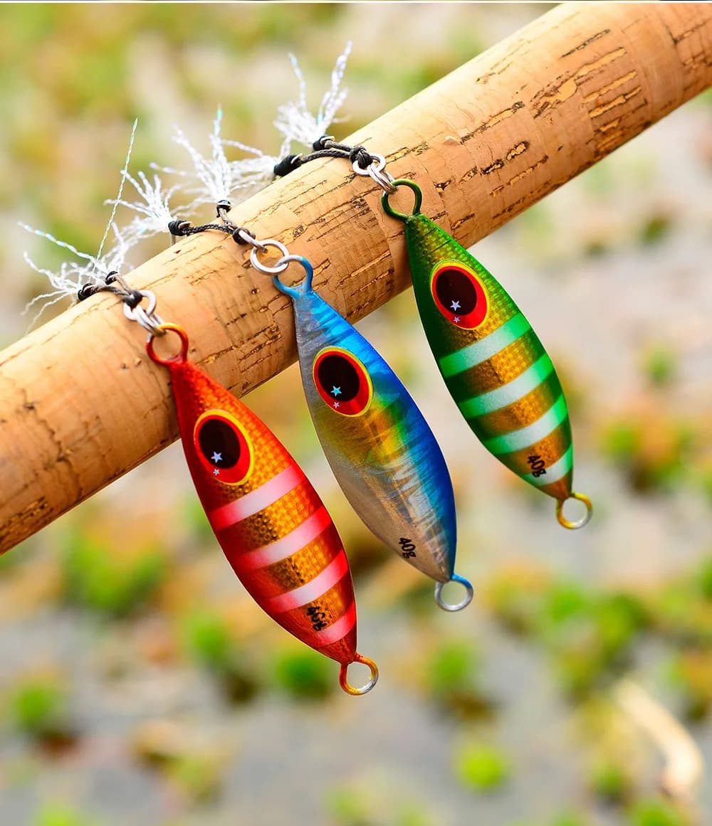 Big Jig 10g-60g holographique - leurre métallique brillant pour pêche en mer - appât artificiel bass